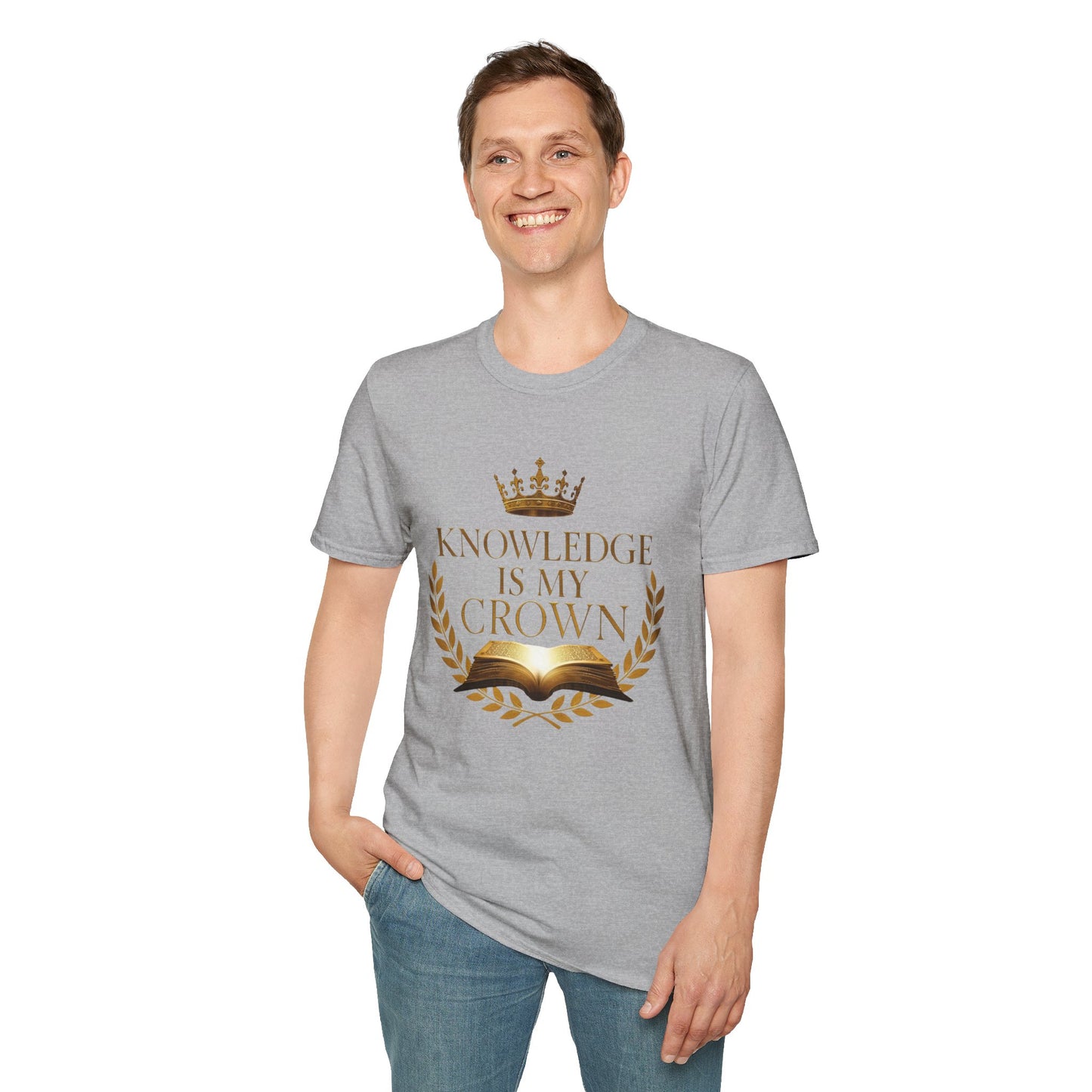 Prominent Educator Men - Knowledge is my Crown - Teacher Tribute Tee