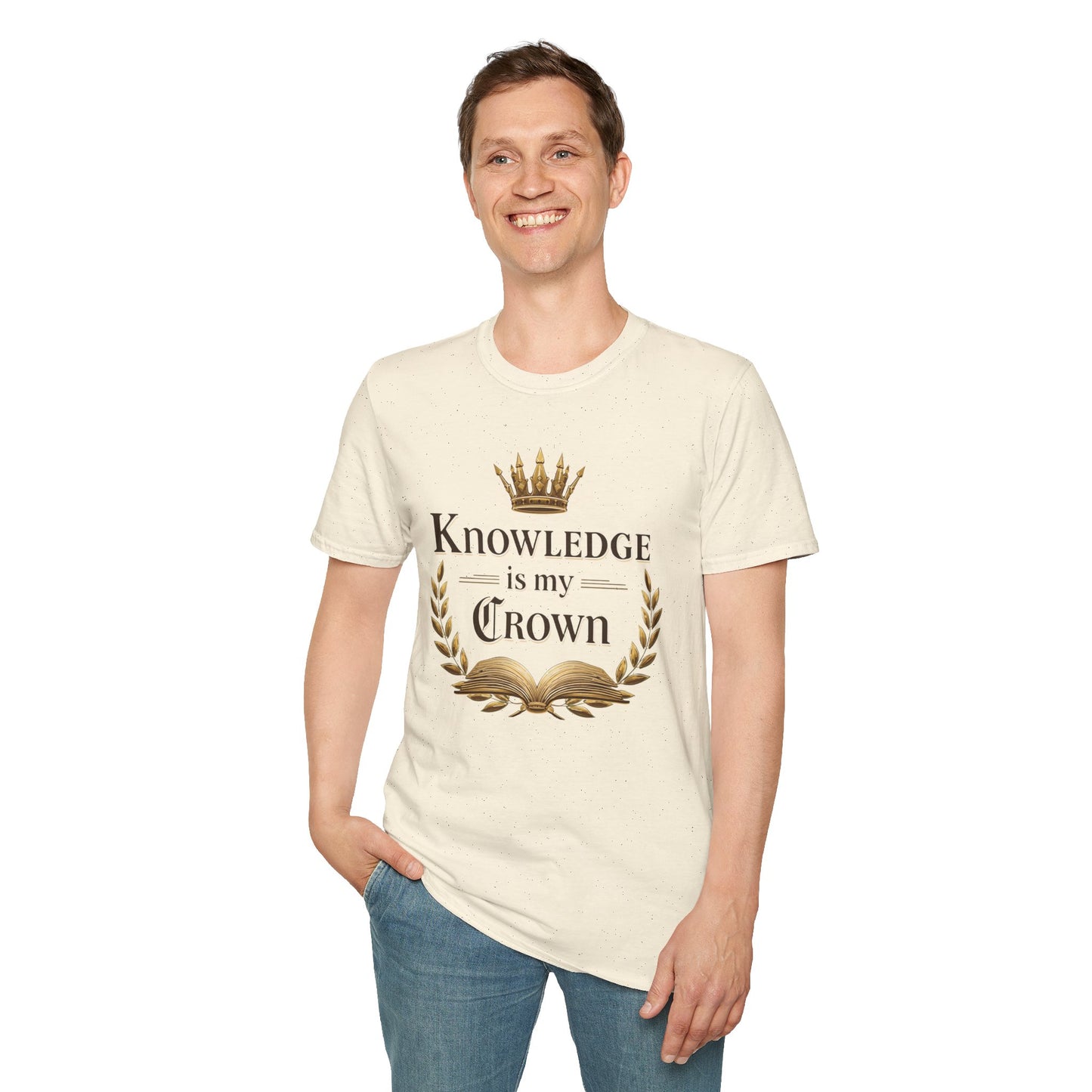 Prominent Educator Men - Knowledge is my Crown Men - Teacher Tribute Tee