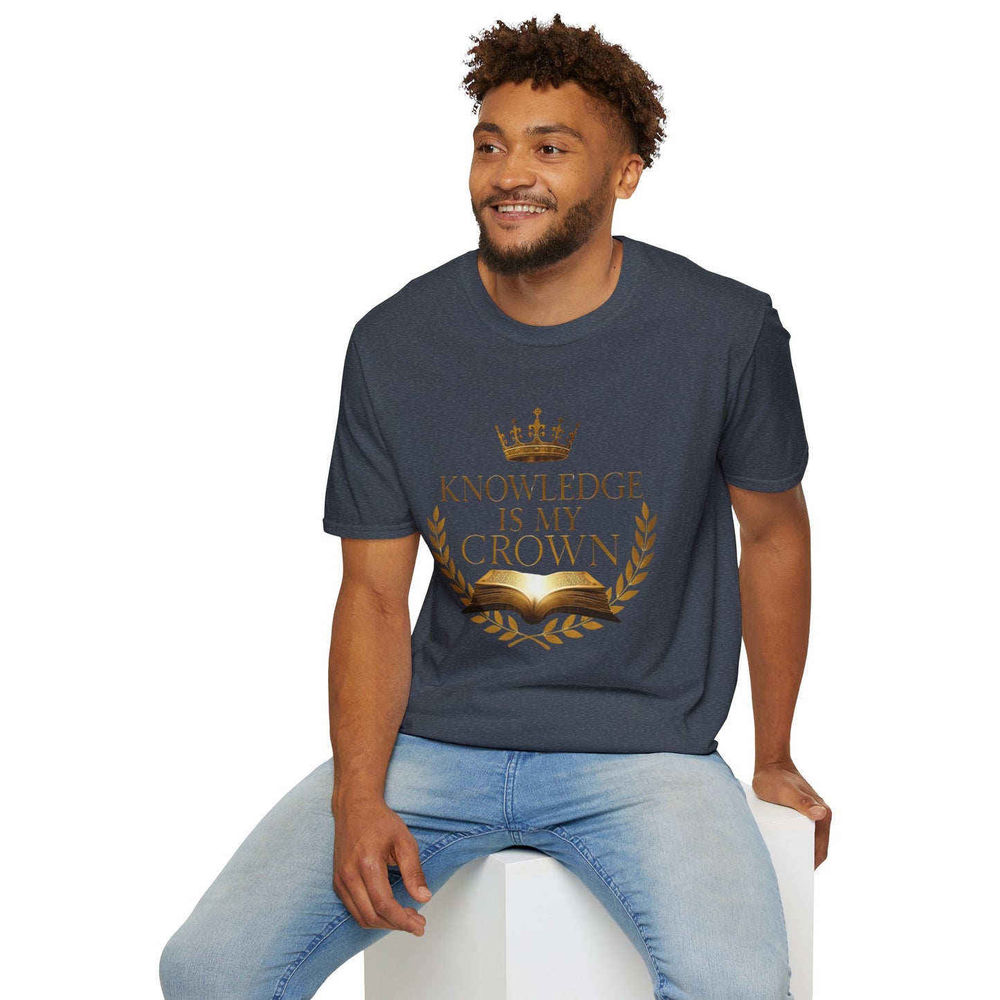 Prominent Educator Men - Knowledge is my Crown - Teacher Tribute Tee