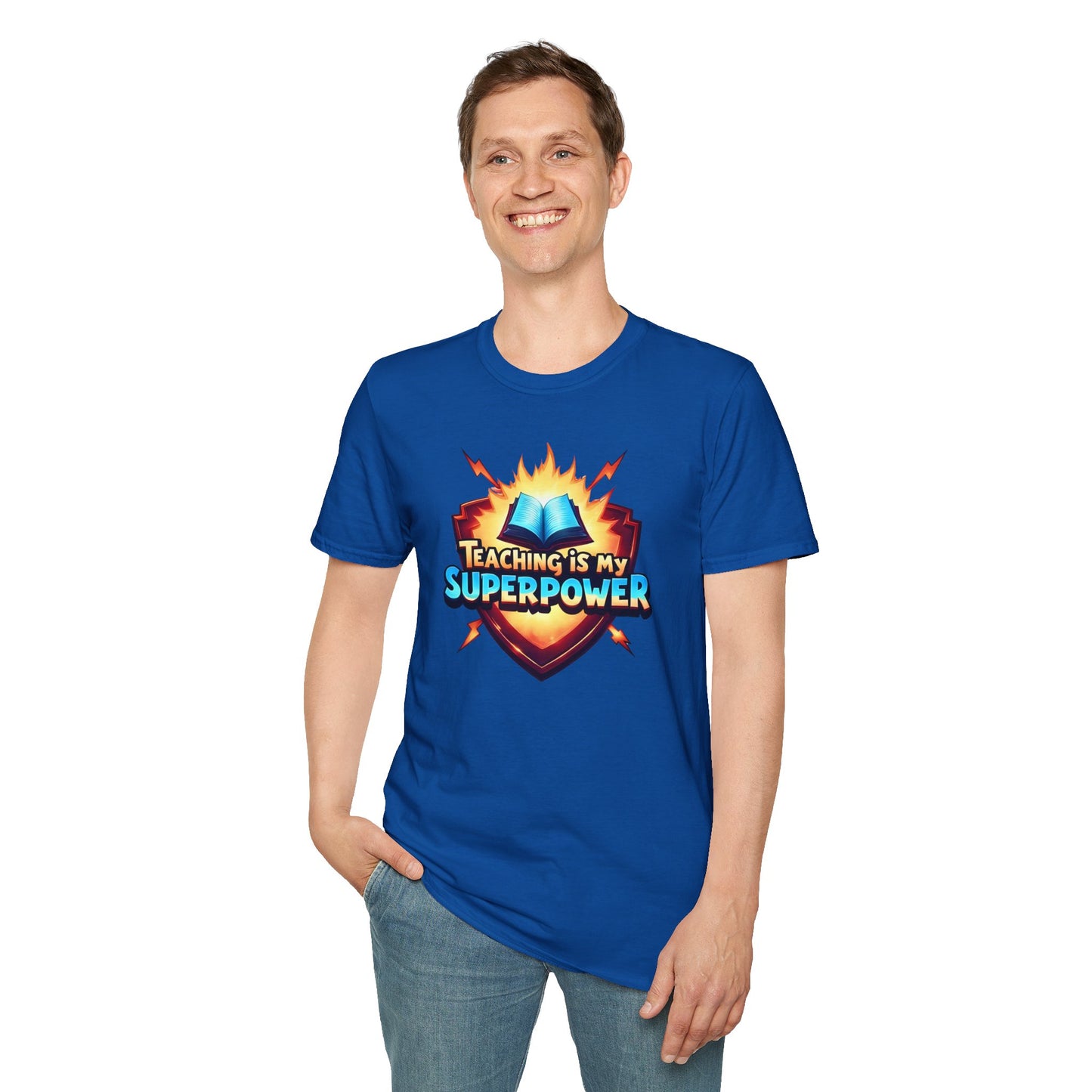 Prominent Educator Men - Teaching is my Superpower Men - Teacher Tribute Tee