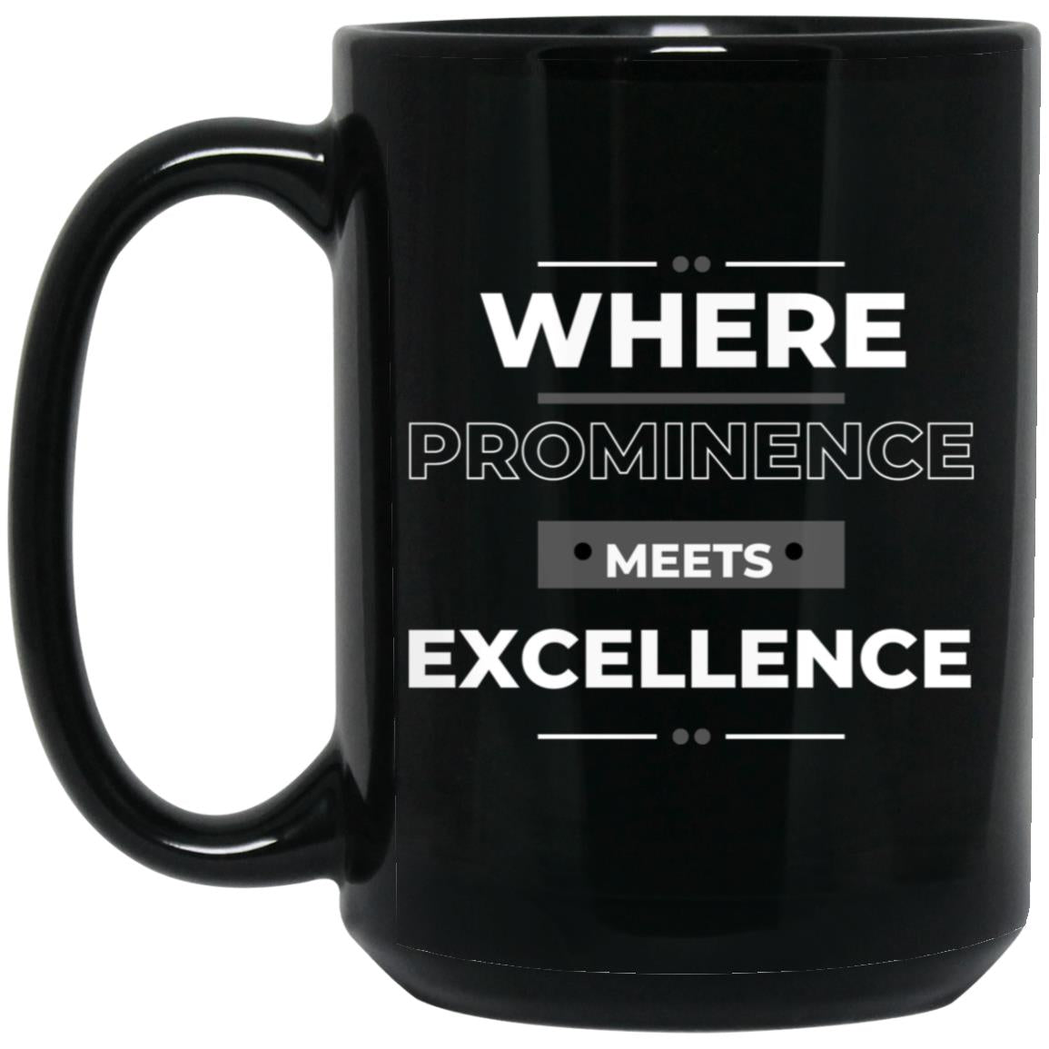 6 (3) BM15OZ 15oz Black Mug