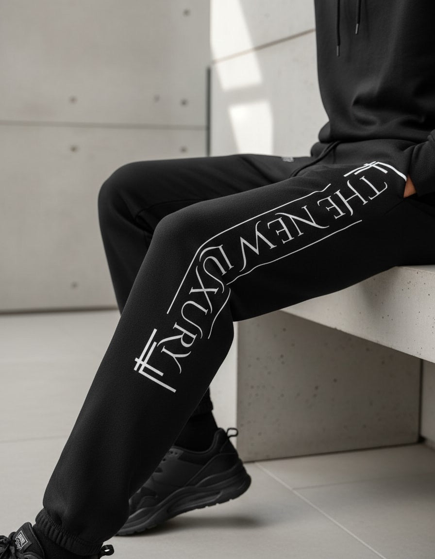 Black FAITH “The New Luxury” Sweatpants Prominent 3 G