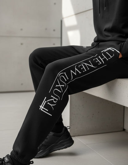 Black FAITH “The New Luxury” Sweatpants Prominent 3 G