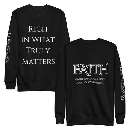 FAITH™ Sweatshirt — The New Luxury (Black)