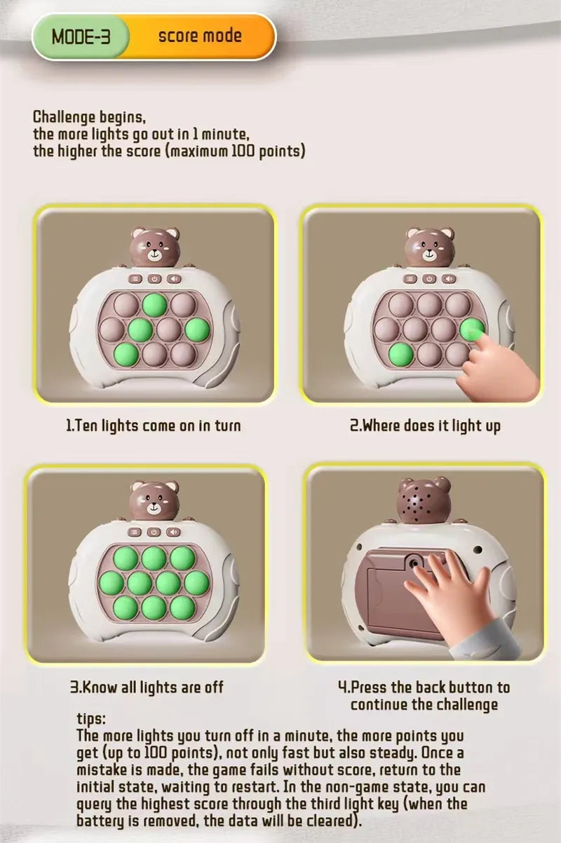 Introducing the Pop Light Fidget Game: The Ultimate Stress-Relief Experience for Kids of All Ages!